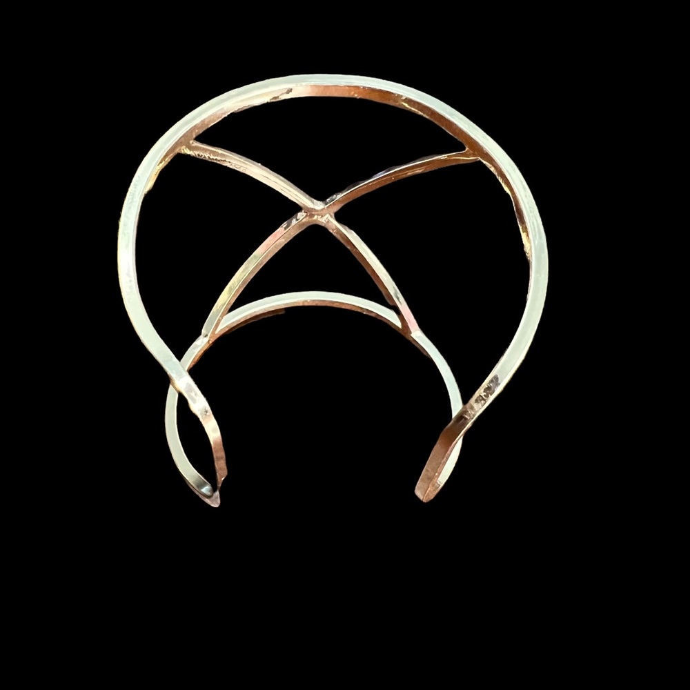 Gold Tone Cuff Bracelet - Picture 3 of 11